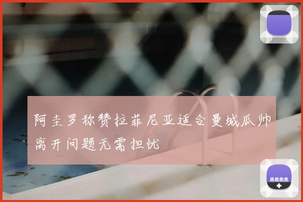 阿圭罗称赞拉菲尼亚适合曼城瓜帅离开问题无需担忧