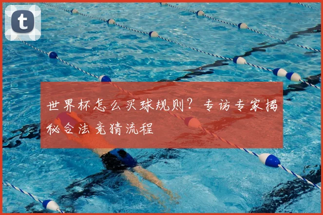世界杯怎么买球规则？专访专家揭秘合法竞猜流程