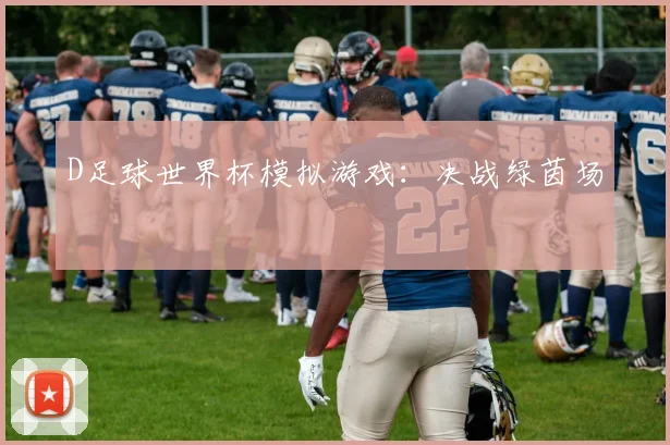 D足球世界杯模拟游戏:决战绿茵场